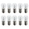 10Pk - GE 1665 - 27532 22w 28v S8 BA15s Base Aircraft Low Voltage Light Bulb